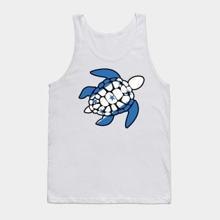 Sea Turtle Honduras Flag Plastic Free Save The Sea Colorful Turtles Caribbean Tank Top